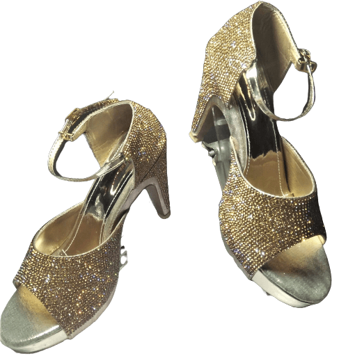 Silver Wedding Fashion Bridal Fancy Rhinestone Cone Shape High 3 Inch Long Ankle Straps Heel