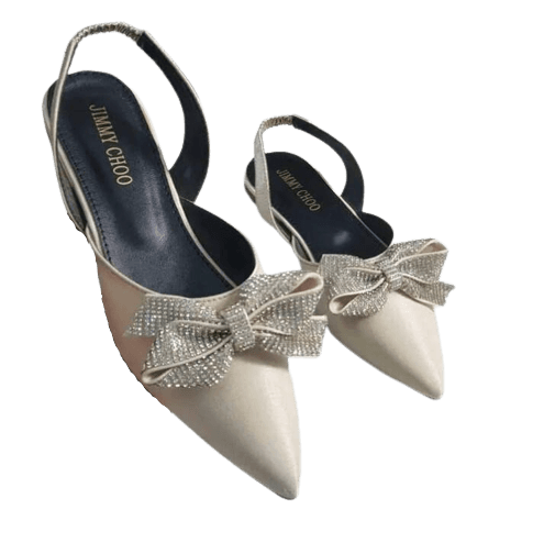 Elegant Pumps Flat Pointed-Toe Back Adjustable Elastic Step
