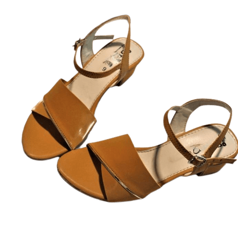 Women'S Comfortable Block Heel Open-Toe Ankle Straps