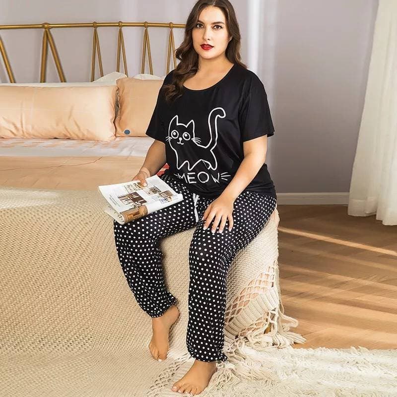 Comfortable Girls Night Suit - black