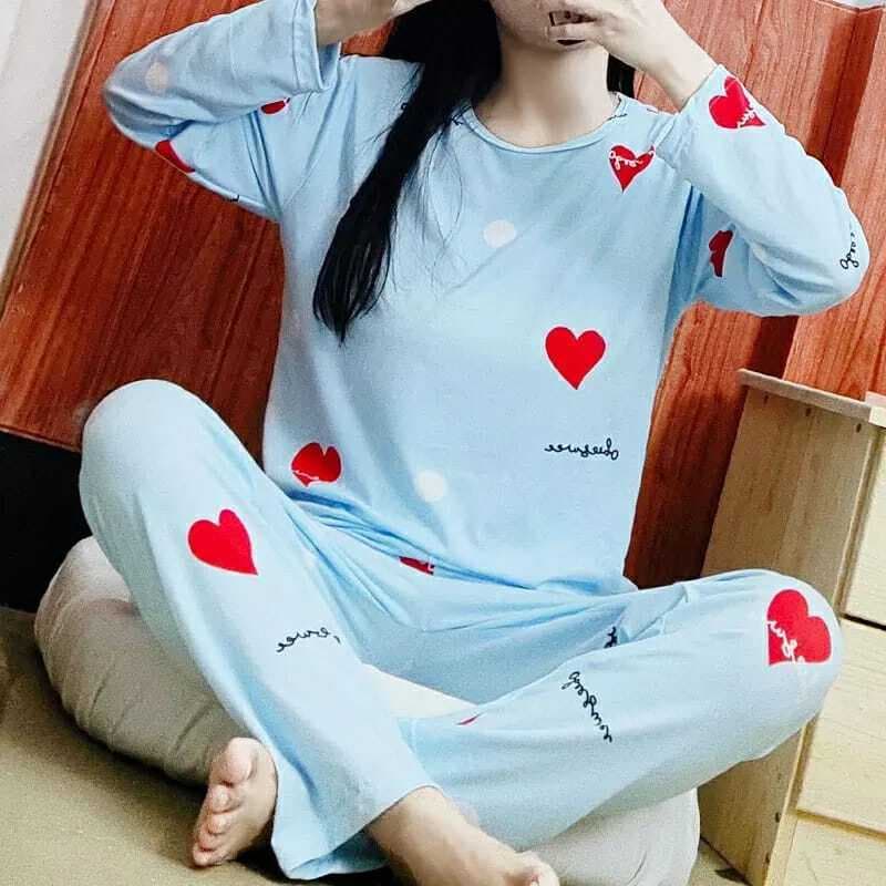 Comfortable Ladies Night Suit -  Light Blue