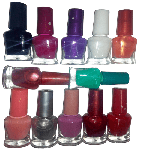 Peel Off Multicolor Nail Polish - Pack Of 24