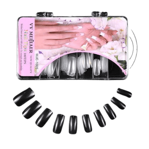 Transparent Manicure Bridal Artificial Nails - Pack Of 100