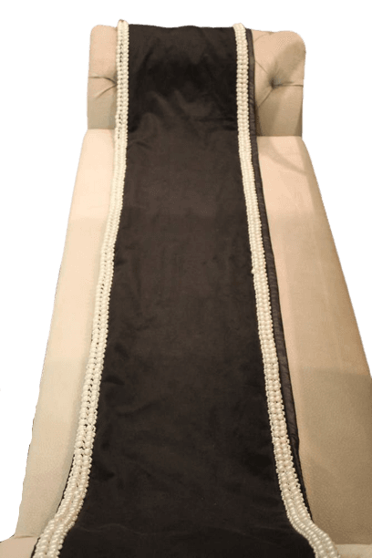 75 Runner Black Sequins