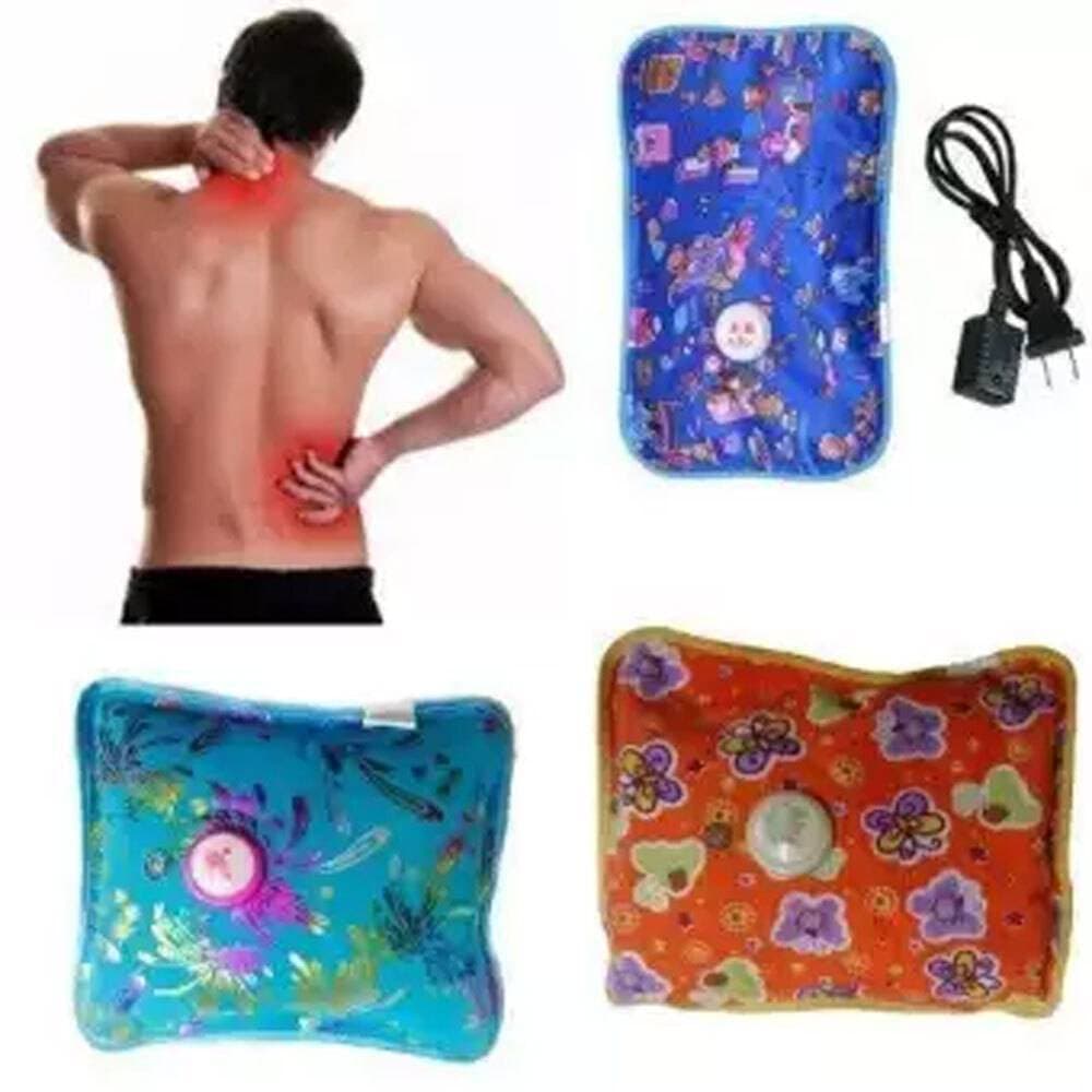 Electric Hot Water Bottle Heat Pad (Heat Bag) For Pain Relief - Multicolor