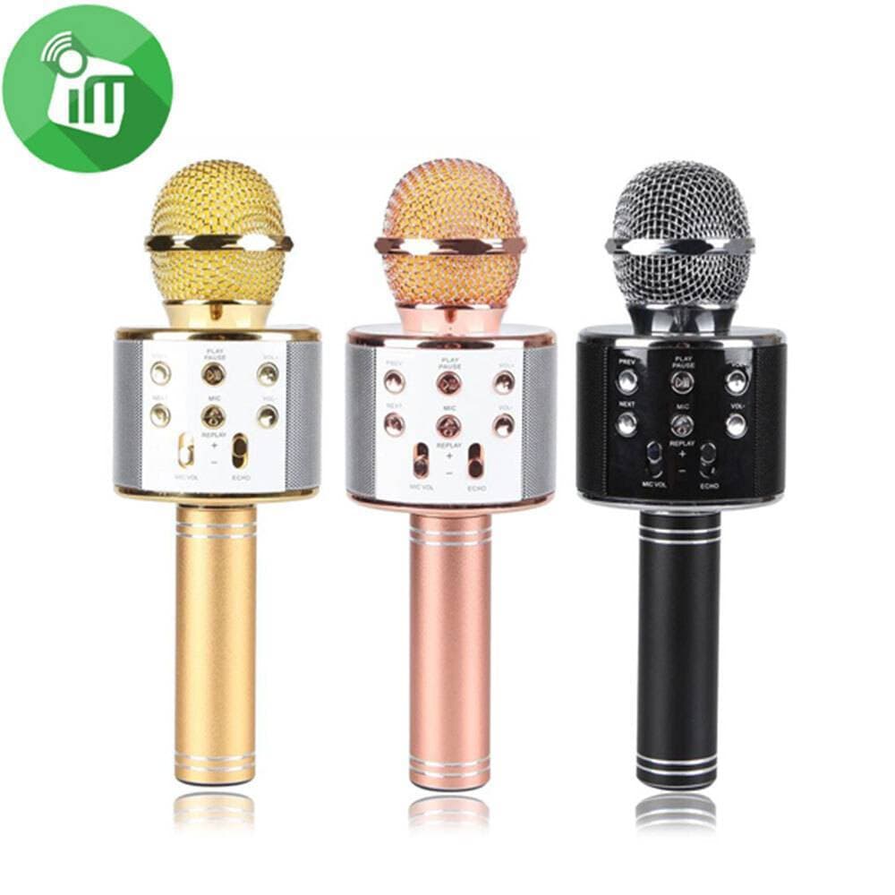 Wster Ws-858 Wireless Microphone Hifi Speaker Mix Color