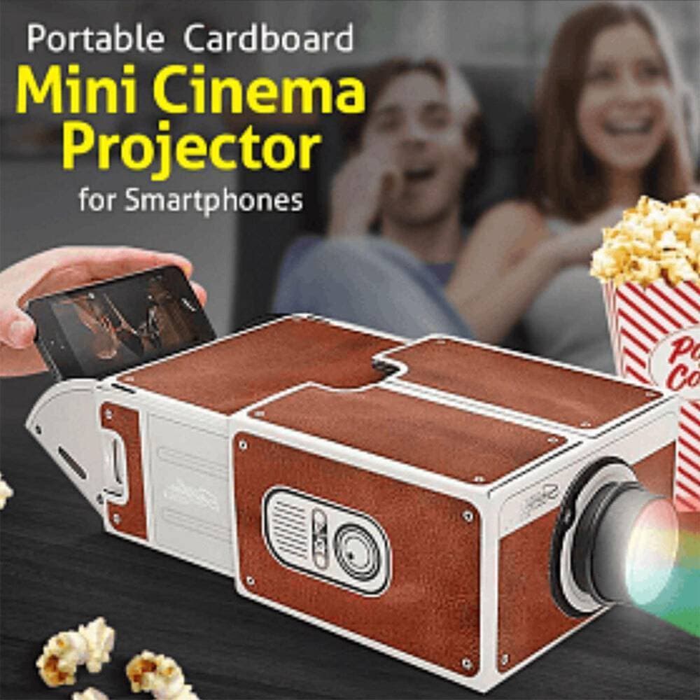 Room 3D Projector Cardboard Mini Smartphone Projector