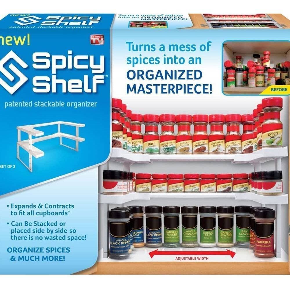 Invisible Spicy Jar Shelf Adhesive Spice Organizer for Kitchen