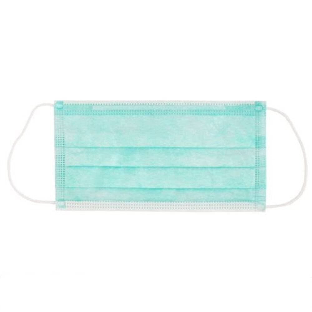 Green Color Surgical Disposable Face Mask Green color 50pcs In Each Box Without Nose Pin