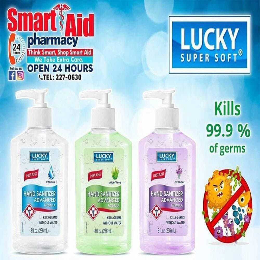 Lucky 236ml Hand Sanitizer Health Certificate Approved