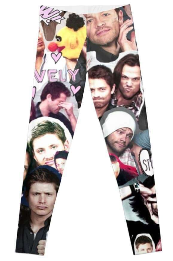 Dean Winchester  Leggings Jersey Fabric For Ladies