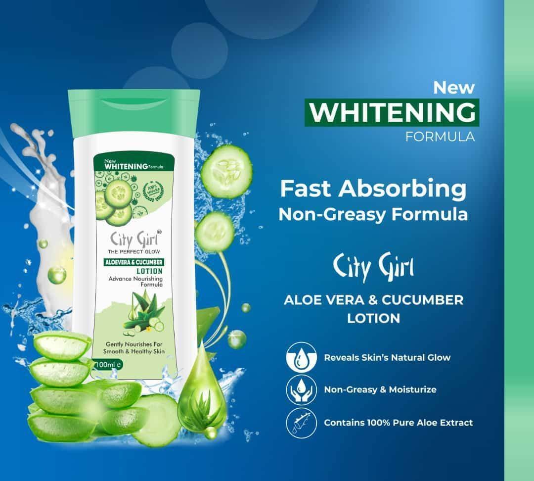 City Girl Aloe Vera & Cucumber Lotion - 100ML