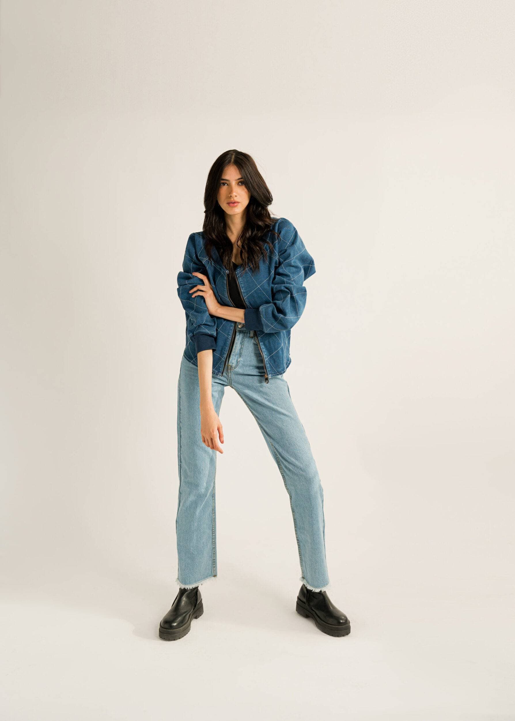 Rivvet Jeans - Denim Bomber Jacket