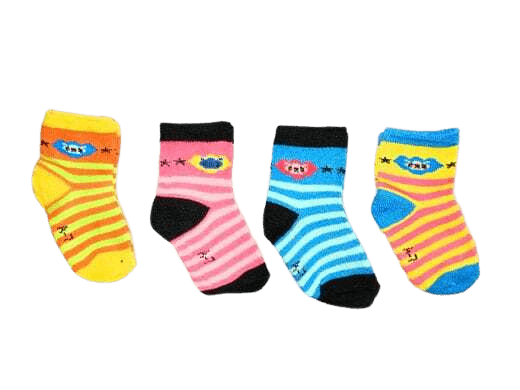 Socks For Newborn Baby & Kids - Pack of 4