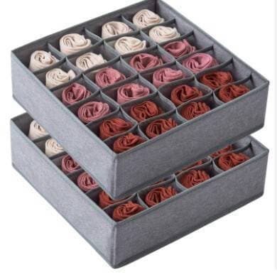 Multipurpose Foldable 18 Pockets Socks, Belts & Ties Organizer