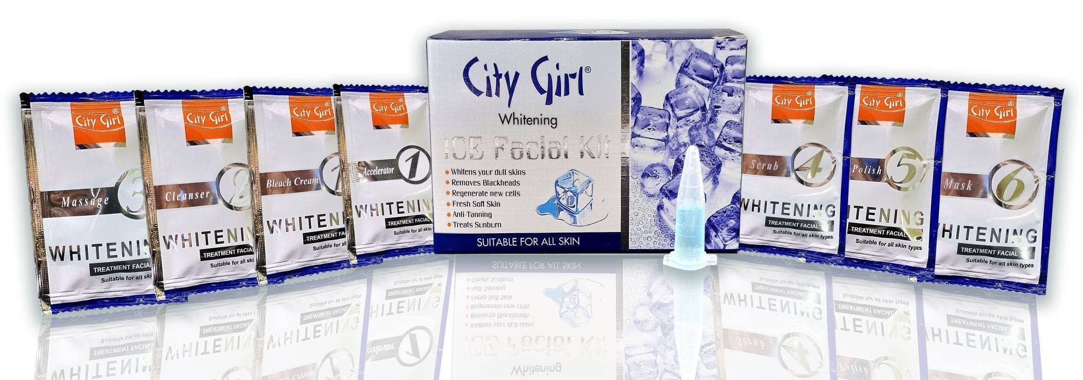 City Girl Ice Facial Sachet Kit 7 Steps