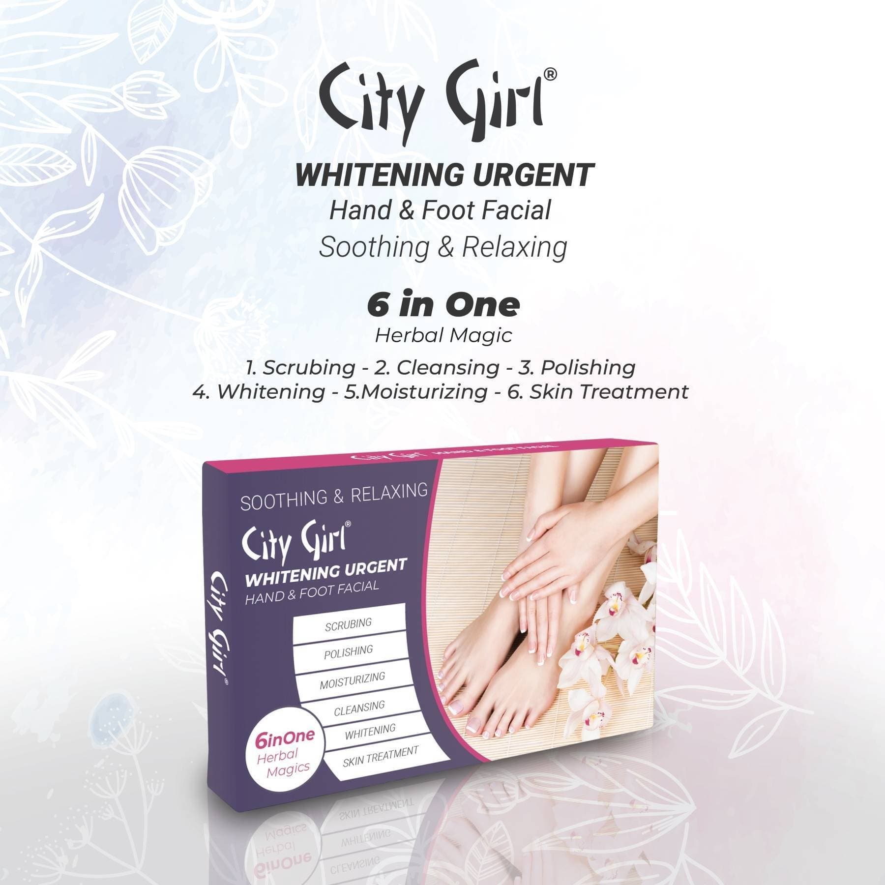 6 In 1 Whitening Urgent Hand & Foot Facial - 5-Sachet