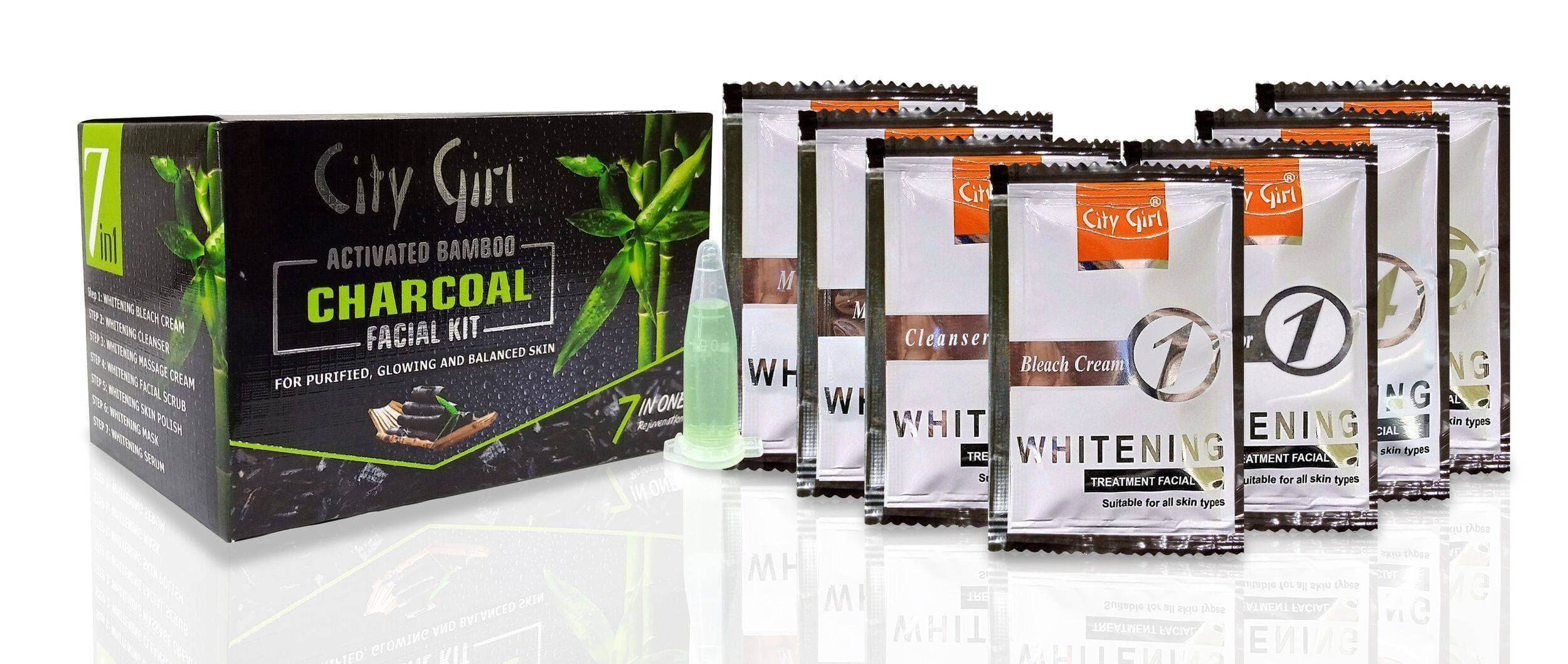 Charcoal Facial 7 Steps Sachet Kit