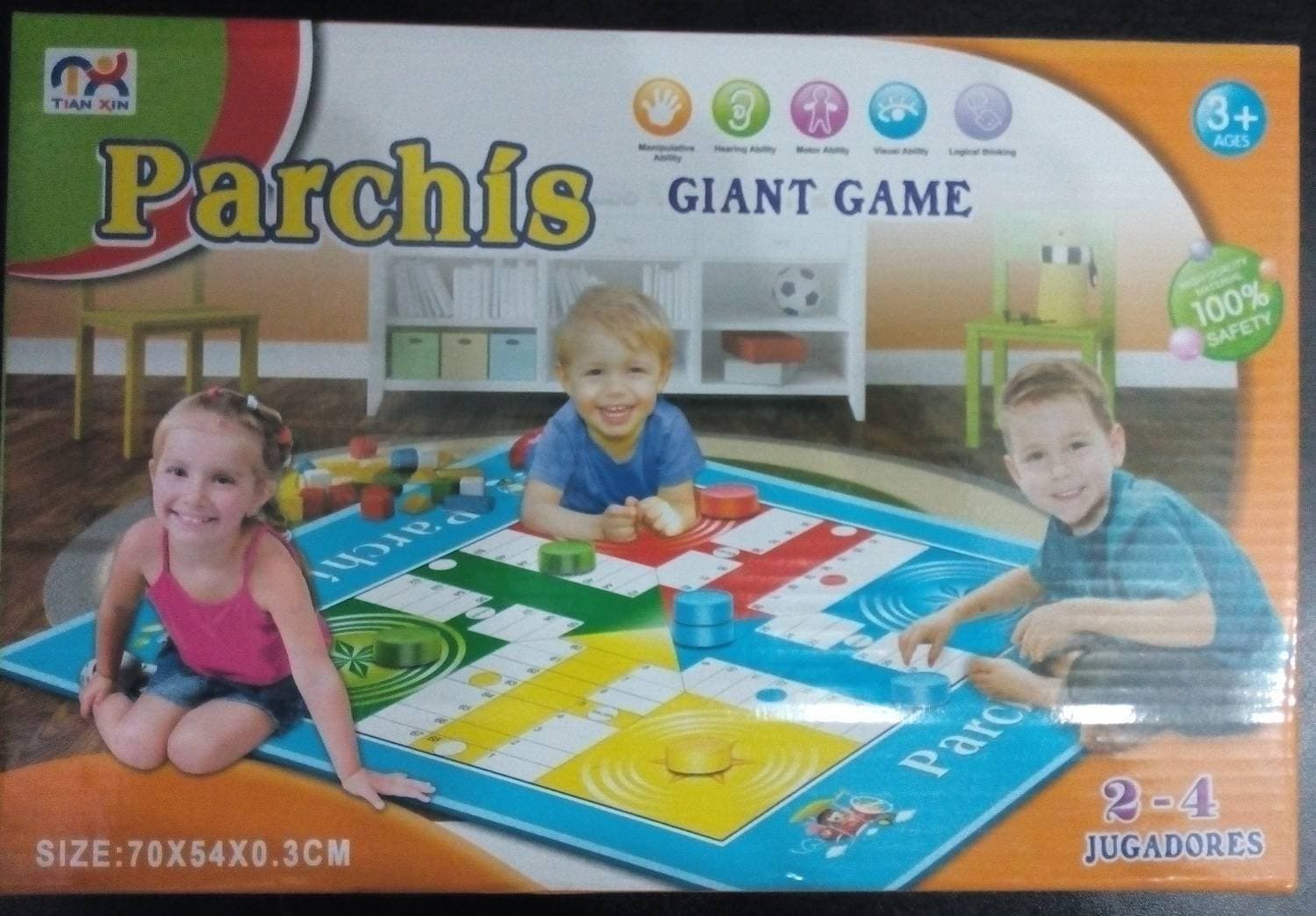 Parchis/Ludo Mat Board Game TR14142018