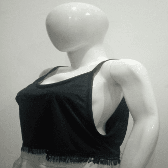 Fashion Sexy Women Tank Top Vest Deep Round Neck Sleeveless Loose Summer Beachwear