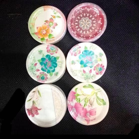 Design Glass, Tea Cup Cover And Mug Cover Lid Multi Color Pack Of 6 Pcs