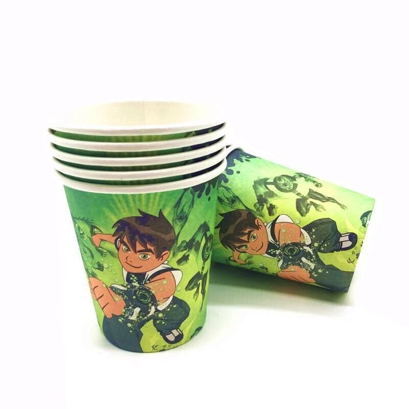 Ben 10 Theme Birthday Party Glass - Set of 6 Pieces