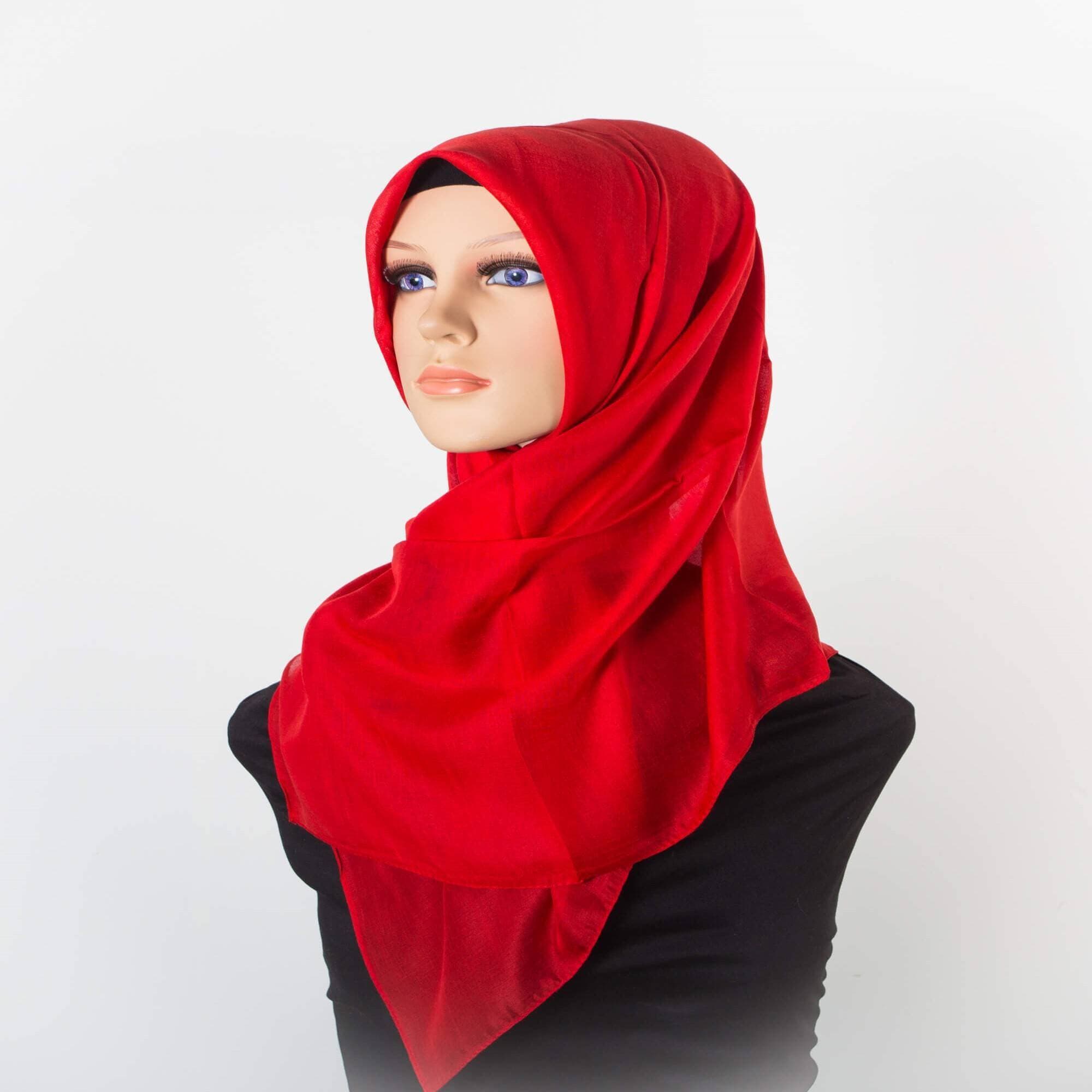 Women Bridal Satin Silk Scarf Muslim Instand Shawl Hijab