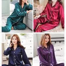 Silk Night Suits For Ladies