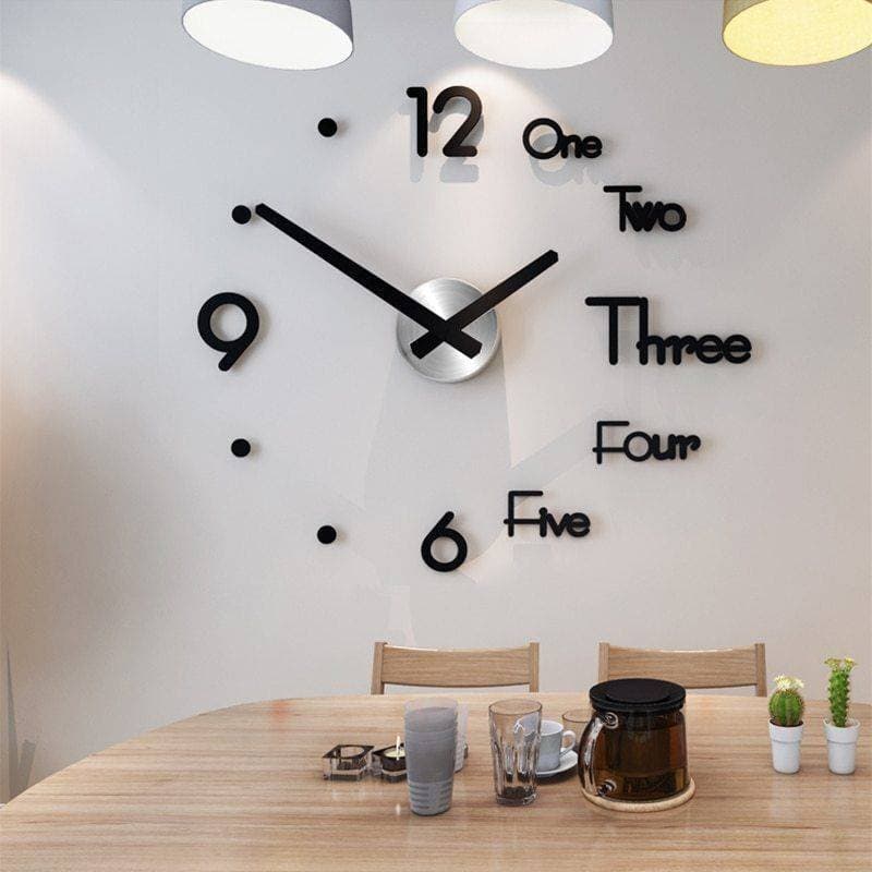 Unique 3D Acrylic Wall Clock Best For Home Decoration