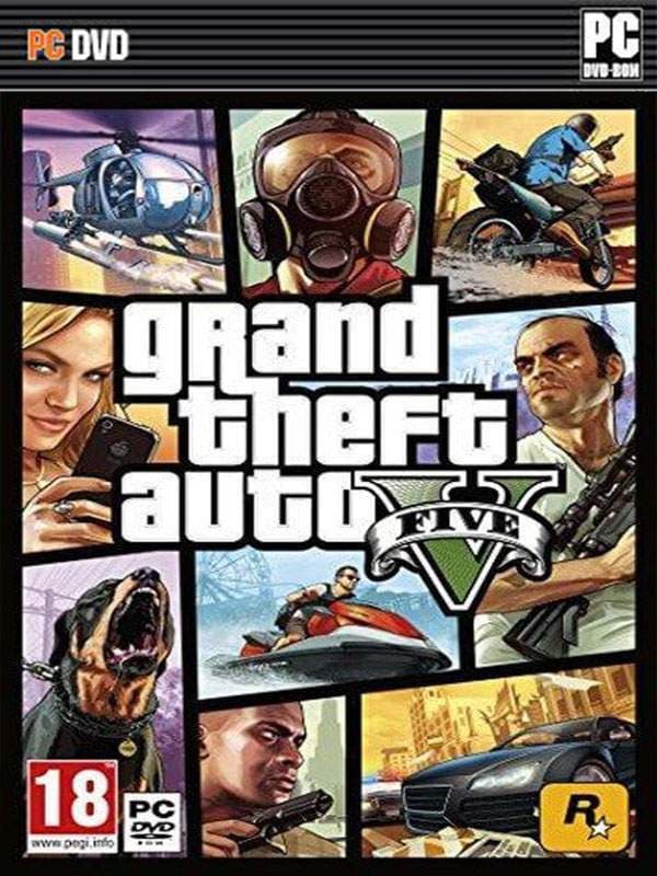Grand Theft Auto V (GTA 5) - Complete PC GAME DVD - Computer And Laptop Games