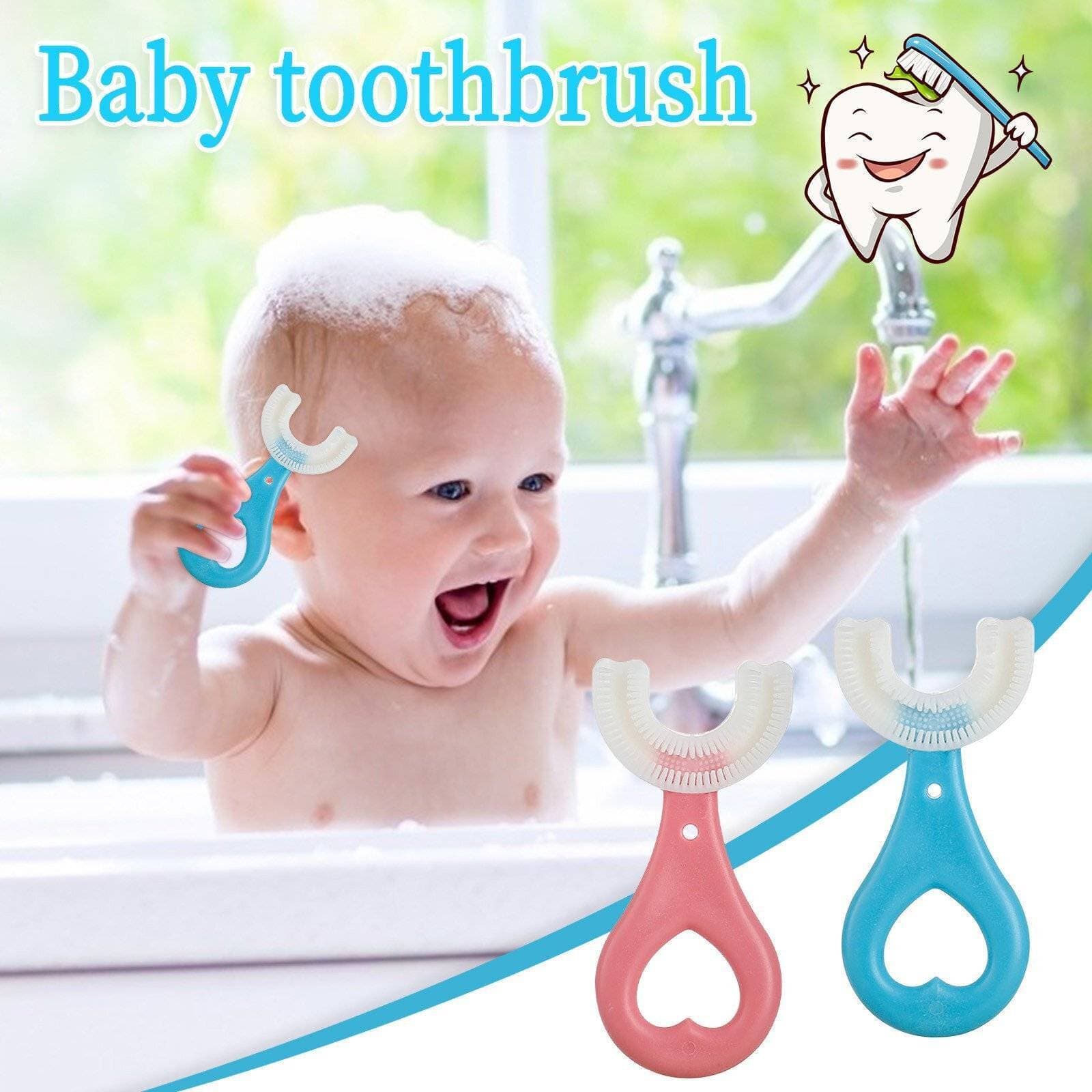Baby Toothbrush Teeth Cleaning Brush Kids U-Shaped