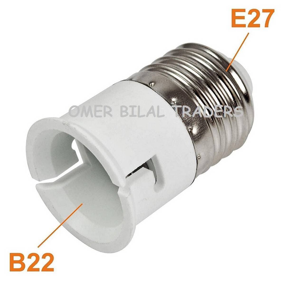 Outside B27 To Inside E22 Lamp Holder Converter Pin to Screw