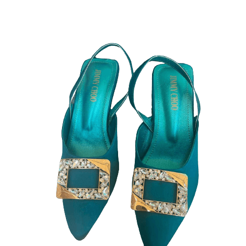Women'S Pointed 2.3 Inch Pumps Back Straps Party