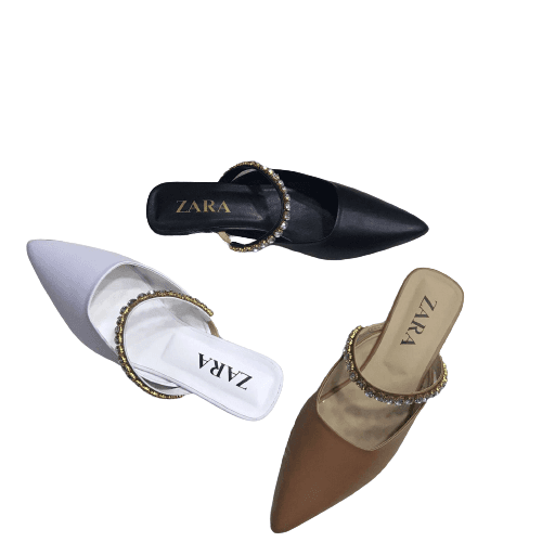 Women'S Flat Casual Pumps Mules Pointed