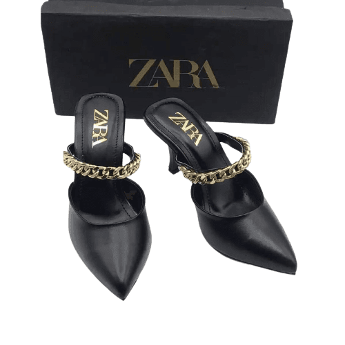 Women'S Elegant Comfortable Mules Pumps Pointed Toe Heel Stylish