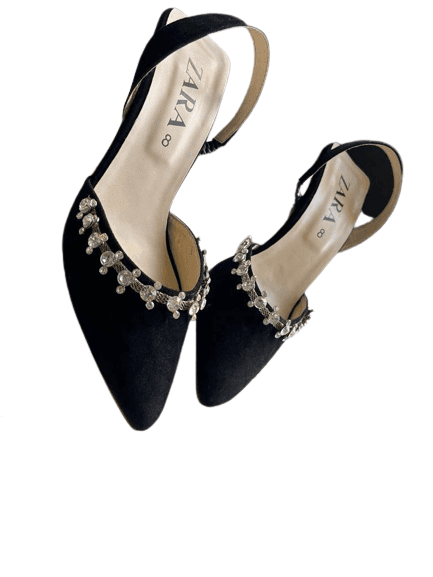 Women'S Stylish Pointed Heels 2 Inch Back Straps Party & Wedding Pumps
