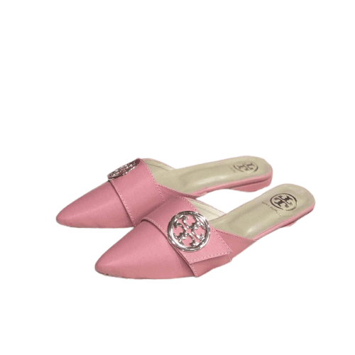 WomenﾒS Casual Mules Pumps Flat Pointed Toe Backless Stylish Buckle