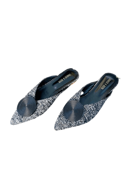 Women'S Elegant Comfortable Flat Pumps With Stylish Metal Round Buckle
