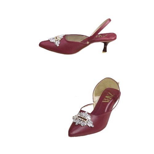 Stylish Pointed Heels 2 Inch Back Straps Party & Wedding Pumps