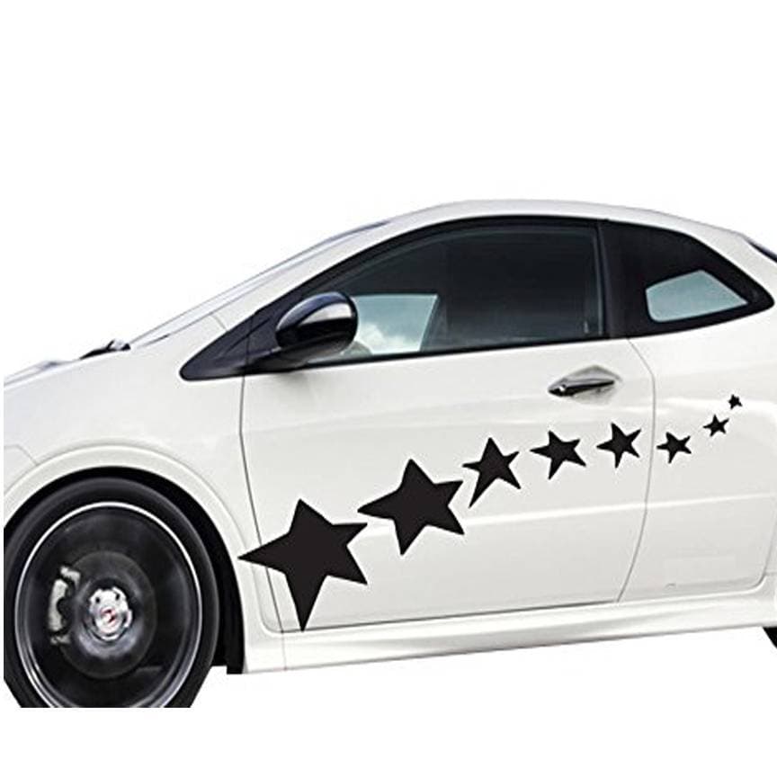 Stars Car Sticker Star For Cars Unique Black Stickers Decal