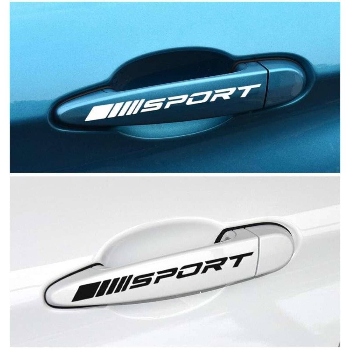 4 Pieces Car Door Handle Sports Design Sticker For Cars