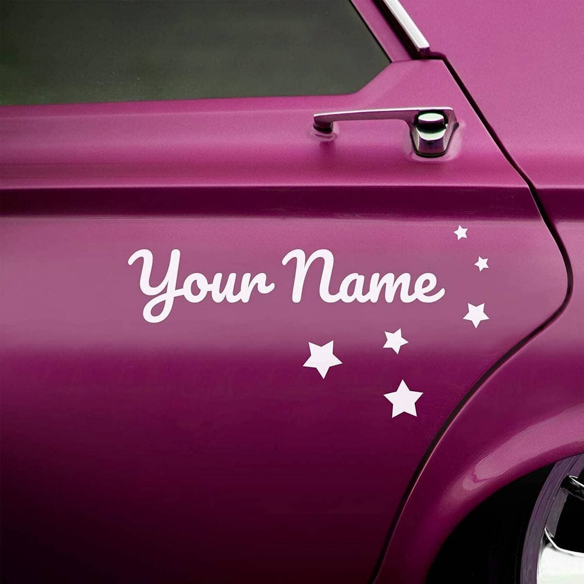 Custom Car Name Sticker Write Your Name On Car Or Anything Else