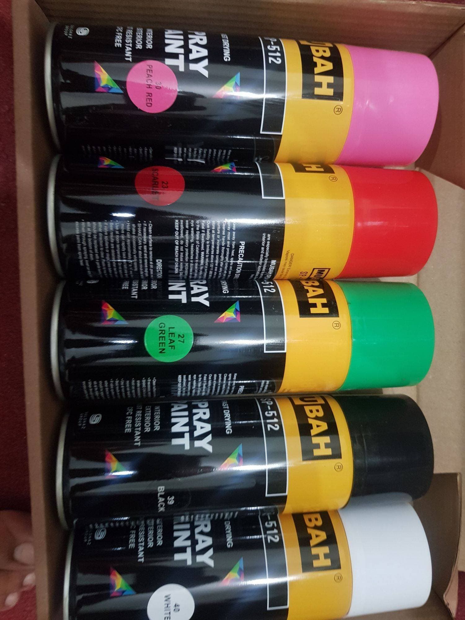 Aerosool Spray Paint Pack Of 5 Bottles Colour  300 Gm Bottle Each