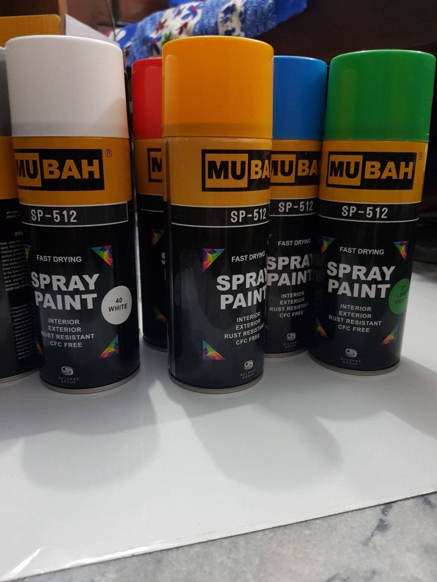 Aerosool Spray Paint Pack Of 7 Bottles Colour  300 Gm Bottle