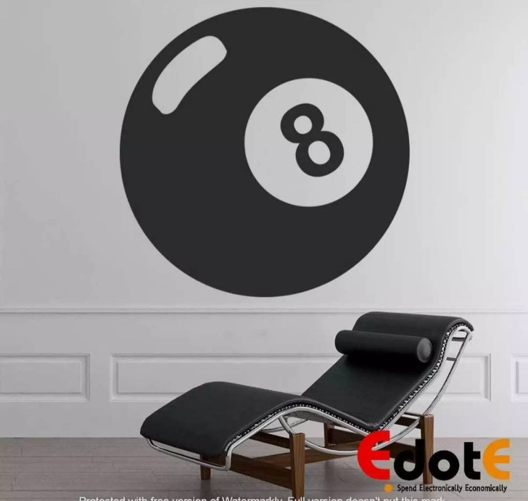 8 Ball Pol Wall Decoration Sticker For Boys Room Wall Sticker