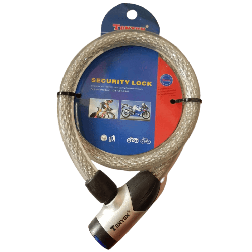Heavy Duty Motorbike Wire Lock For Bike Safety - 1 Piece