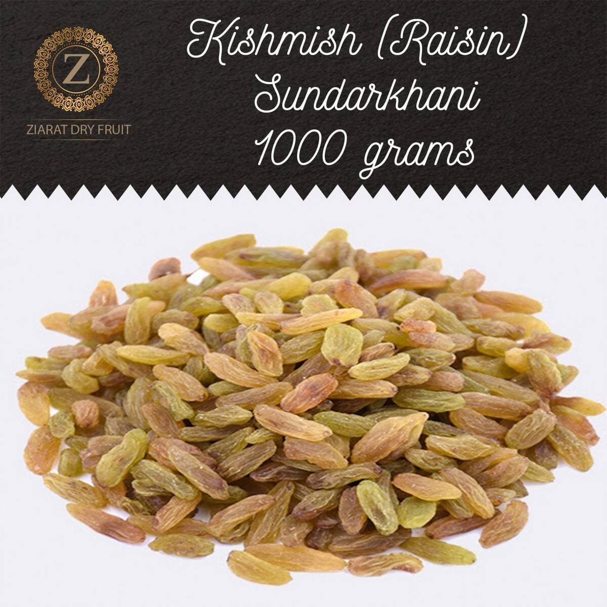 Fresh Raisin Sundarkhani -  Pack 1KG Kishmish