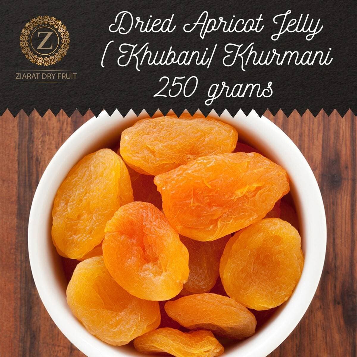 Fresh Dried Apricot Jelly - Pack of 250 Grams Khubani Slices