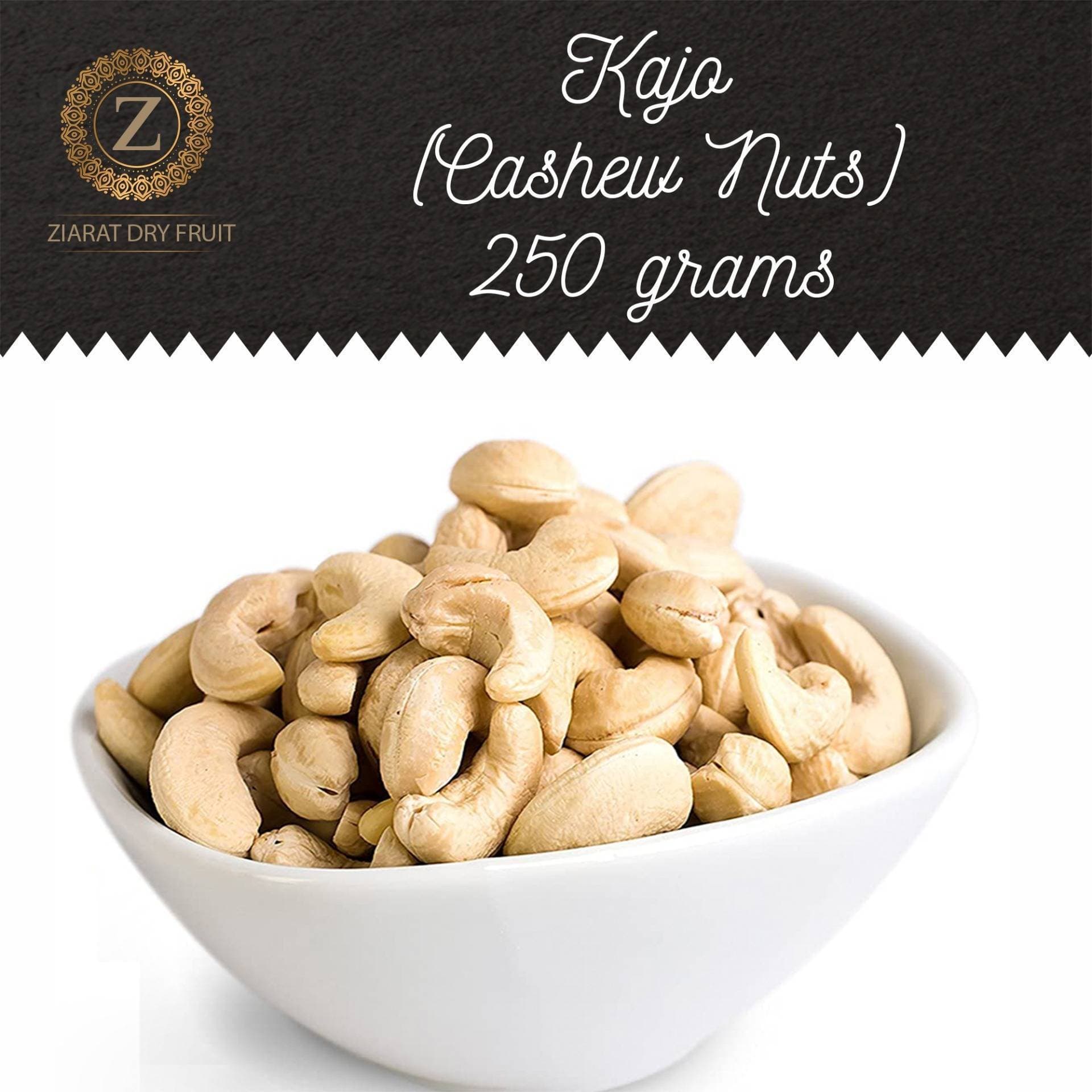 Fresh Unroasted Cashew Nuts - Pack of 250 Grams Kajo