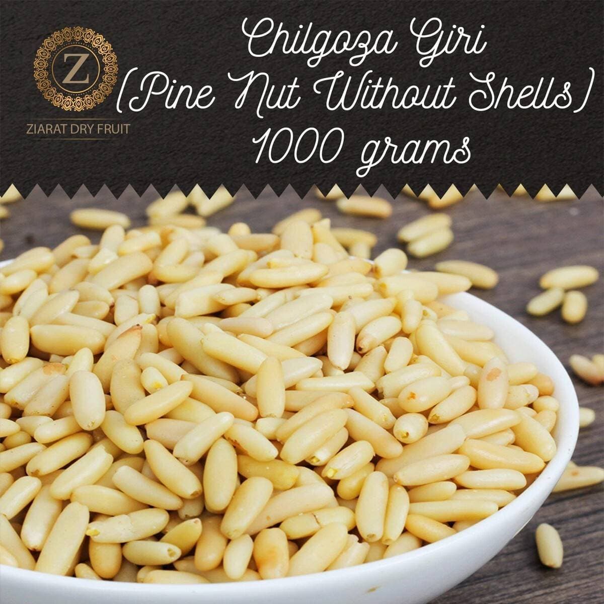 Fresh Pine Nut Giri Without Shell Dry Fruit - Pack of 1KG Chilgoza